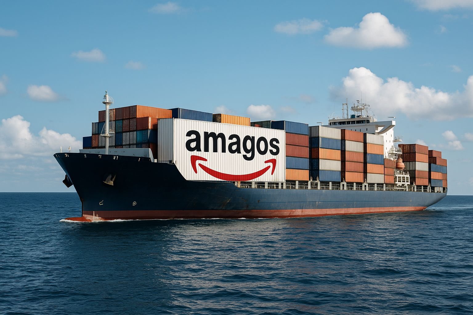 Amagos Trading container ship - UK India trade logistics